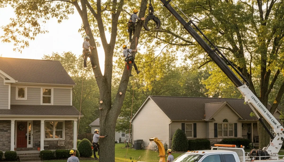 Professional tree removal service in Columbus, OH by certified arborists handling large oak removal